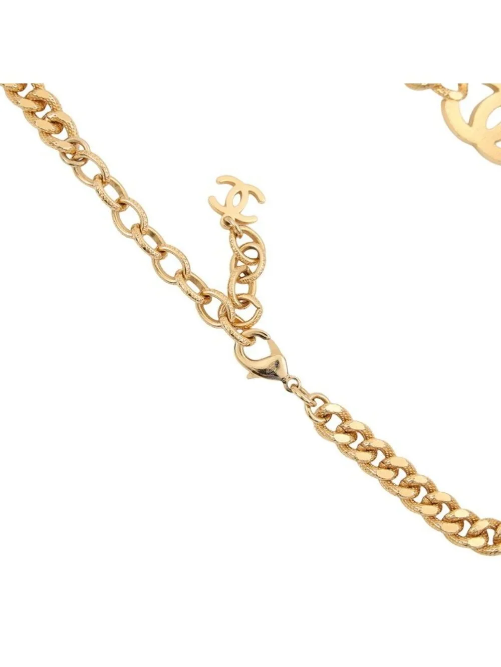 Chanel Necklace CC Logo Rhinestone a Choker